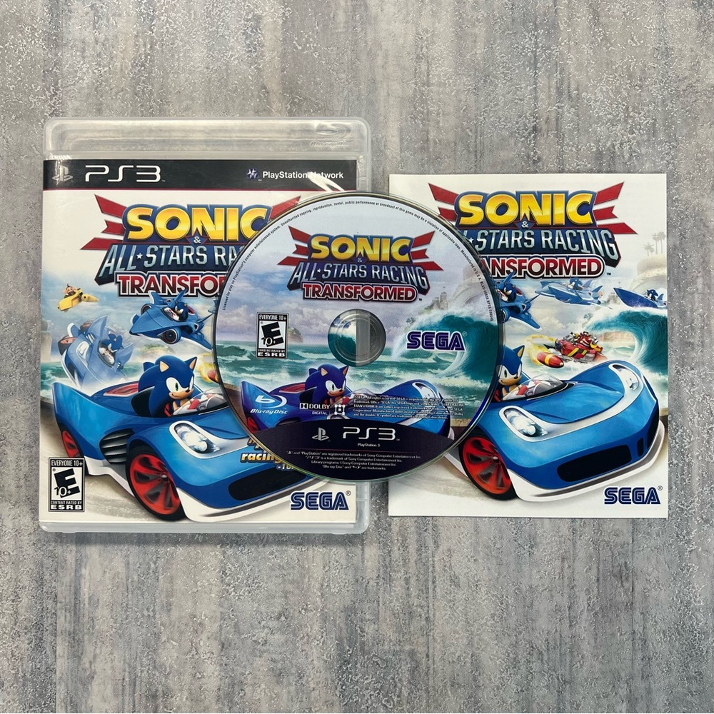 Sonic Sega All-Stars Racing Transformed ( Sony Playstation 3 ) PS3 Complete